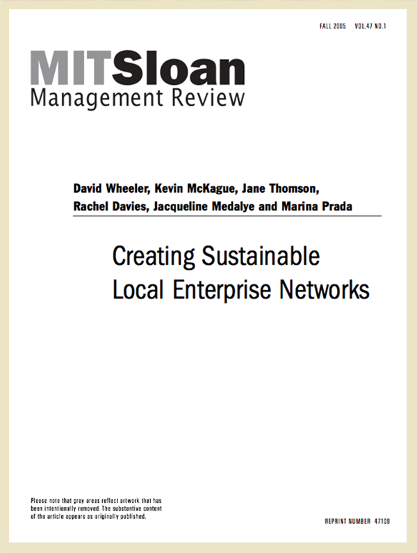 Creating Sustainable Local Enterprise Networks